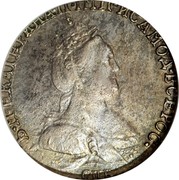 Russia Grivennik Ekaterina II (СПБ) 1785 СПБ C# 61c Б∙М∙ЕКАТЕРИНА∙II∙ІМП∙ИСАМОД∙ВСЕРОС∙ СПБ coin obverse Russia Grivennik Ekaterina II (СПБ) 1785 СПБ C# 61c Б∙М∙ЕКАТЕРИНА∙II∙ІМП∙ИСАМОД∙ВСЕРОС∙ СПБ coin obverse