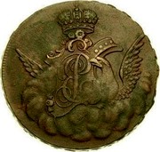 Russia Kopek 1755 C# 3.5 Empire Standard Coinage ЕР coin obverse Russia Kopek 1755 C# 3.5 Empire Standard Coinage ЕР coin obverse