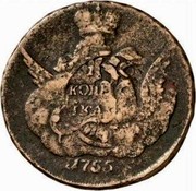 Russia Kopek Elizaveta 1755 C# 3.4 1 КОПЕІКА 1755 coin reverse Russia Kopek Elizaveta 1755 C# 3.4 1 КОПЕІКА 1755 coin reverse