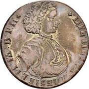 Russia Poltina Pyotr I 1710 KM# A129 * ЦРЬ:ПЕТР∙АЛЕѮІЕВИЧЪ: В:Р:П * coin obverse Russia Poltina Pyotr I 1710 KM# A129 * ЦРЬ:ПЕТР∙АЛЕѮІЕВИЧЪ: В:Р:П * coin obverse