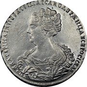 Russia Rouble Ekaterina I portrait to the left 1725 KM# 168 ЕКАТЕРІНА ІМПЕРАТРІЦА І САМОДЕРЖИЦА ВСЕРОСІСКАЯ coin obverse Russia Rouble Ekaterina I portrait to the left 1725 KM# 168 ЕКАТЕРІНА ІМПЕРАТРІЦА І САМОДЕРЖИЦА ВСЕРОСІСКАЯ coin obverse
