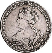 Russia Rouble Ekaterina I (СПБ) 1726 СПБ KM# 169 ЕКАТЕРІНА ІМПЕРАТРІЦА ІСАМОДЕРЖИЦА ВСЕРОСІСКАЯ coin obverse Russia Rouble Ekaterina I (СПБ) 1726 СПБ KM# 169 ЕКАТЕРІНА ІМПЕРАТРІЦА ІСАМОДЕРЖИЦА ВСЕРОСІСКАЯ coin obverse