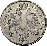 Russia Rouble Moscow Ruble 1714/3 KM# 149 МОСКОВСКІ РꙊБЛЬ 1714 coin reverse Russia Rouble Moscow Ruble 1714/3 KM# 149 МОСКОВСКІ РꙊБЛЬ 1714 coin reverse