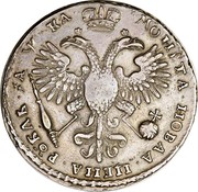 Russia Rouble Pyotr I (1718) KM# 157.1 МОНЕТА НОВАѦ ЦЕНА РꙊБЛЬ ҂АѰИІ coin reverse Russia Rouble Pyotr I (1718) KM# 157.1 МОНЕТА НОВАѦ ЦЕНА РꙊБЛЬ ҂АѰИІ coin reverse