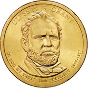 USA $1 Ulysses S. Grant 2011 D KM# 500 ULYSSES S. GRANT IN GOD WE TRUST 18TH PRESIDENT 8169-1877 coin obverse USA $1 Ulysses S. Grant 2011 D KM# 500 ULYSSES S. GRANT IN GOD WE TRUST 18TH PRESIDENT 8169-1877 coin obverse
