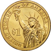 USA $1 Ulysses S. Grant 2011 D KM# 500 UNITED STATES OF AMERICA $1 coin reverse USA $1 Ulysses S. Grant 2011 D KM# 500 UNITED STATES OF AMERICA $1 coin reverse
