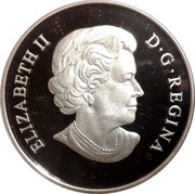 Canada 15 Dollars Year of the Tiger 2010 Proof KM# 1032 ELIZABETH II D ∙ G ∙ REGINA coin obverse