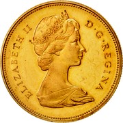 Canada 20 Dollars Confederation 1967 Proof KM# 71 ELIZABETH II D∙G∙REGINA coin obverse Canada 20 Dollars Confederation 1967 Proof KM# 71 ELIZABETH II D∙G∙REGINA coin obverse