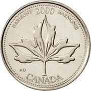 Canada 25 Cents June - Harmony 2000 KM# 377 HARMONY 2000 HARMONIE HD CANADA coin reverse Canada 25 Cents June - Harmony 2000 KM# 377 HARMONY 2000 HARMONIE HD CANADA coin reverse