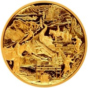 Canada 2500 Dollars Banff National Park 2010 Proof KM# 1045 CANADA 1885-2010 TB coin reverse