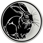 Russia 3 Roubles The Year of the Rabbit 2011 ММД Proof Y# 1247 - coin reverse