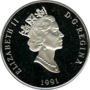 Canada 300 Dollars Snowy Owl 1991 Proof KM# 201 ELIZABETH II D∙G∙REGINA 1991 coin obverse Canada 300 Dollars Snowy Owl 1991 Proof KM# 201 ELIZABETH II D∙G∙REGINA 1991 coin obverse