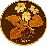 Canada 350 Dollars Purple Violet 2007 Proof KM# 754 SR coin reverse Canada 350 Dollars Purple Violet 2007 Proof KM# 754 SR coin reverse
