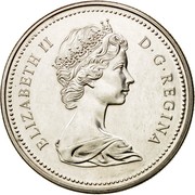 Canada Dollar Canadian Mounted Police Centennial 1973 Specimen KM# 83 ELIZABETH II D ∙ G ∙ REGINA coin obverse Canada Dollar Canadian Mounted Police Centennial 1973 Specimen KM# 83 ELIZABETH II D ∙ G ∙ REGINA coin obverse