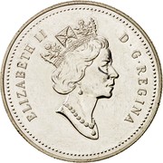 Canada Dollar Henry Kelsey Tricentennial 1990 KM# 170 ELIZABETH II D ∙ G ∙ REGINA coin obverse