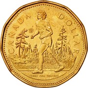 Canada Dollar Terry Fox 2005 KM# 552 CANADA DOLLAR TERRY FOX 1958-1981 coin reverse Canada Dollar Terry Fox 2005 KM# 552 CANADA DOLLAR TERRY FOX 1958-1981 coin reverse