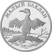 Russia Rouble The Small Cormorant 2003 СП Proof Y# 816 МАЛЫЙ БАКЛАН coin reverse