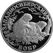 Russia Rouble West Siberian Beaver 2001 СП Proof Y# 746 ОДИН РУБЛЬ БАНК РОССИИ ∙ AG 900 ∙ 2001 Г. ∙ 15,55 СПМД ∙ coin obverse Russia Rouble West Siberian Beaver 2001 СП Proof Y# 746 ОДИН РУБЛЬ БАНК РОССИИ ∙ AG 900 ∙ 2001 Г. ∙ 15,55 СПМД ∙ coin obverse