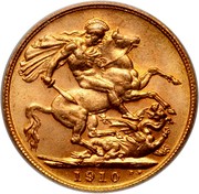 Canada Sovereign (Edward VII) KM# 14 B.P. coin reverse Canada Sovereign (Edward VII) KM# 14 B.P. coin reverse