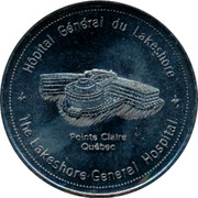 Canada $1.00 The Lakeshore General Hospital 1962-87 HOPITAL GENERAL DU LAKESHORE THE LAKESHORE GENERAL HOSPITAL POINTS CLAIRE QUEBEC coin reverse Canada $1.00 The Lakeshore General Hospital 1962-87 HOPITAL GENERAL DU LAKESHORE THE LAKESHORE GENERAL HOSPITAL POINTS CLAIRE QUEBEC coin reverse