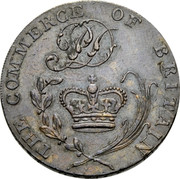 UK 1/2 Penny (Suffolk - Bury / P. Deck) THE COMMERCE OF BRITAIN coin reverse UK 1/2 Penny (Suffolk - Bury / P. Deck) THE COMMERCE OF BRITAIN coin reverse