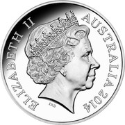 Australia 1 Dollar 30th Anniversary of the 1 Dollar Coin: Mob of Roos 2014 Proof ELIZABETH II AUSTRALIA 2014 IRB coin obverse Australia 1 Dollar 30th Anniversary of the 1 Dollar Coin: Mob of Roos 2014 Proof ELIZABETH II AUSTRALIA 2014 IRB coin obverse