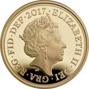 UK 1 Pound 200th Anniversary of the Modern Sovereign (Piedfort) 2017 2017 ELIZABETH II DEI GRA REG FID DEF J.C coin obverse