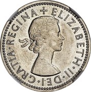 UK 10 Cents Elizabeth II (Decimal Pattern) 1961 KM# Pn142 ELIZABETH∙II∙DEI∙GRATIA∙REGINA + coin obverse UK 10 Cents Elizabeth II (Decimal Pattern) 1961 KM# Pn142 ELIZABETH∙II∙DEI∙GRATIA∙REGINA + coin obverse