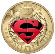 Canada 100 Dollars The Adventures of Superman 2014 Proof KM# 1751 CANADA DC TM/MC 100 DOLLARS 2014 coin reverse Canada 100 Dollars The Adventures of Superman 2014 Proof KM# 1751 CANADA DC TM/MC 100 DOLLARS 2014 coin reverse