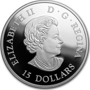 Canada 15 Dollars Magnificent Bald Eagles 2018 ELIZABETH II D G REGINA 15 DOLLARS coin obverse Canada 15 Dollars Magnificent Bald Eagles 2018 ELIZABETH II D G REGINA 15 DOLLARS coin obverse