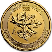 Canada 150 Dollars Megaleaf 2017 9999 CANADA 2017 FINE GOLD 1 1/2 OZ OR PUR coin reverse Canada 150 Dollars Megaleaf 2017 9999 CANADA 2017 FINE GOLD 1 1/2 OZ OR PUR coin reverse