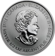 Canada 2 Dollars Devil's Brigade 2015 ∙ CANADA ∙ ELIZABETH II ∙ FINE SILVER 1/2 OZ ARGENT PUR ∙ 9999 coin obverse Canada 2 Dollars Devil's Brigade 2015 ∙ CANADA ∙ ELIZABETH II ∙ FINE SILVER 1/2 OZ ARGENT PUR ∙ 9999 coin obverse
