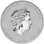 Australia 2 Dollars Koala - Mother & Baby 2018 ELIZABETH II AUSTRALIA 2OZ 9999 AG 2018 2 DOLLARS IRB coin obverse Australia 2 Dollars Koala - Mother & Baby 2018 ELIZABETH II AUSTRALIA 2OZ 9999 AG 2018 2 DOLLARS IRB coin obverse