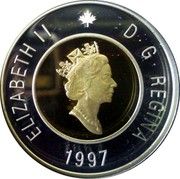 Canada 2 Dollars (Polar Bear) KM# 270c ELIZABETH II D∙G∙REGINA YEAR coin obverse Canada 2 Dollars (Polar Bear) KM# 270c ELIZABETH II D∙G∙REGINA YEAR coin obverse