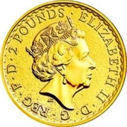UK 2 Pounds Britannia 2017 ELIZABETH II∙D∙G∙REG∙F∙D∙2 POUNDS∙ J.C coin obverse UK 2 Pounds Britannia 2017 ELIZABETH II∙D∙G∙REG∙F∙D∙2 POUNDS∙ J.C coin obverse