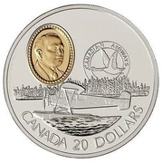 Canada 20 Dollars Fairchild 71c 1993 Proof KM# 236 CANADIAN AIRWAYS CANADA 20 DOLLARS coin reverse Canada 20 Dollars Fairchild 71c 1993 Proof KM# 236 CANADIAN AIRWAYS CANADA 20 DOLLARS coin reverse