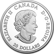 Canada 20 Dollars Norse Figureheads - Viking Voyage 2018 ELIZABETH II D. G. REGINA CANADA 20 DOLLARS coin obverse Canada 20 Dollars Norse Figureheads - Viking Voyage 2018 ELIZABETH II D. G. REGINA CANADA 20 DOLLARS coin obverse