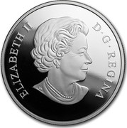 Canada 20 Dollars Platinum Celebration 2017 ELIZABETH II D G REGINA coin obverse Canada 20 Dollars Platinum Celebration 2017 ELIZABETH II D G REGINA coin obverse