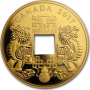 Canada 200 Dollars Feng Shui Good Luck Charms 2017 CANADA 2017 200 DOLLARS coin reverse Canada 200 Dollars Feng Shui Good Luck Charms 2017 CANADA 2017 200 DOLLARS coin reverse