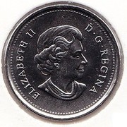 Canada 25 Cents Remembrance 2010 KM# 1028 ELIZABETH II D∙G∙REGINA coin obverse Canada 25 Cents Remembrance 2010 KM# 1028 ELIZABETH II D∙G∙REGINA coin obverse