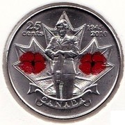 Canada 25 Cents Remembrance 2010 KM# 1028 25 CENTS 1945 2010 CANADA coin reverse Canada 25 Cents Remembrance 2010 KM# 1028 25 CENTS 1945 2010 CANADA coin reverse