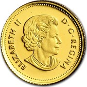 Canada 25 Cents Rock Rabbit 2015 KM# 1949 ELIZABETH II D G REGINA coin obverse Canada 25 Cents Rock Rabbit 2015 KM# 1949 ELIZABETH II D G REGINA coin obverse