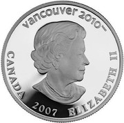 Canada 25 Dollars Olympic Winter Games - Biathlon 2007 Proof KM# 744 VANCOUVER 2010- CANADA 2007 ELIZABETH II coin obverse Canada 25 Dollars Olympic Winter Games - Biathlon 2007 Proof KM# 744 VANCOUVER 2010- CANADA 2007 ELIZABETH II coin obverse