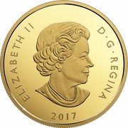 Canada 250 Dollars Celebrating Canadian Brilliance Diamond 2017 ELIZABETH II D G REGINA 2017 coin obverse Canada 250 Dollars Celebrating Canadian Brilliance Diamond 2017 ELIZABETH II D G REGINA 2017 coin obverse