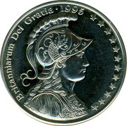 UK 5 ECU Mayflower 1995 BRITANNIARUM DEI GRACIA 1995 coin obverse
