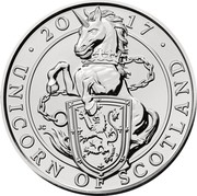 UK 5 Pounds Unicorn of Scotland 2017 BU ∙2017∙ UNICORN OF SCOTLAND JC coin reverse UK 5 Pounds Unicorn of Scotland 2017 BU ∙2017∙ UNICORN OF SCOTLAND JC coin reverse