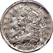 USA 50 C Capped Bust (Pattern) 1814 Unique, Judd-44a LIBERTY 1814 coin obverse USA 50 C Capped Bust (Pattern) 1814 Unique, Judd-44a LIBERTY 1814 coin obverse
