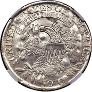 USA 50 C Capped Bust (Pattern) 1814 Unique, Judd-44a UNITED STATES OF AMERICA E PLURIBUS UNUM 50 C PLATINA coin reverse USA 50 C Capped Bust (Pattern) 1814 Unique, Judd-44a UNITED STATES OF AMERICA E PLURIBUS UNUM 50 C PLATINA coin reverse