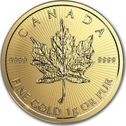 Canada 50 Cents Maple Leaf - Maplegram 25 2017 9999 FINE GOLD 1G OR PUR CANADA 9999 coin reverse Canada 50 Cents Maple Leaf - Maplegram 25 2017 9999 FINE GOLD 1G OR PUR CANADA 9999 coin reverse