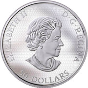 Canada 50 Dollars Early Release Exclusive Canada Label 2017 Proof ELIZABETH II D ∙ G ∙ REGINA 50 DOLLARS SB coin obverse Canada 50 Dollars Early Release Exclusive Canada Label 2017 Proof ELIZABETH II D ∙ G ∙ REGINA 50 DOLLARS SB coin obverse